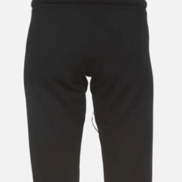 LAUREN MOSHI BLACK JOGGERS WITH SILK WAIST SCARF SIZE SMALL - Picture 3 of 4